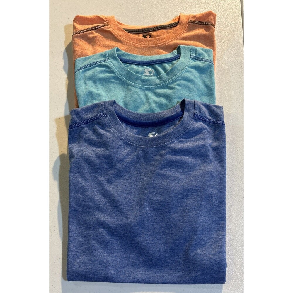 Starter Shirts Boys Size XL 14/16 Short Sleeve Dri-star Tees Lot Of 3